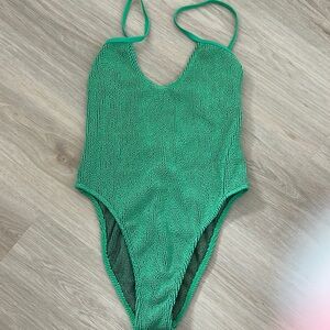 Green One-Piece Swimsuit